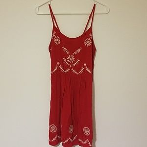 Red sundress